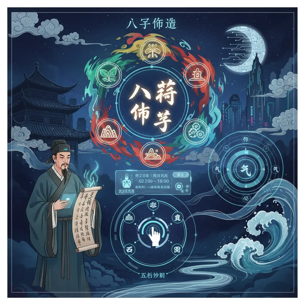 五行查詢 - 八字命造