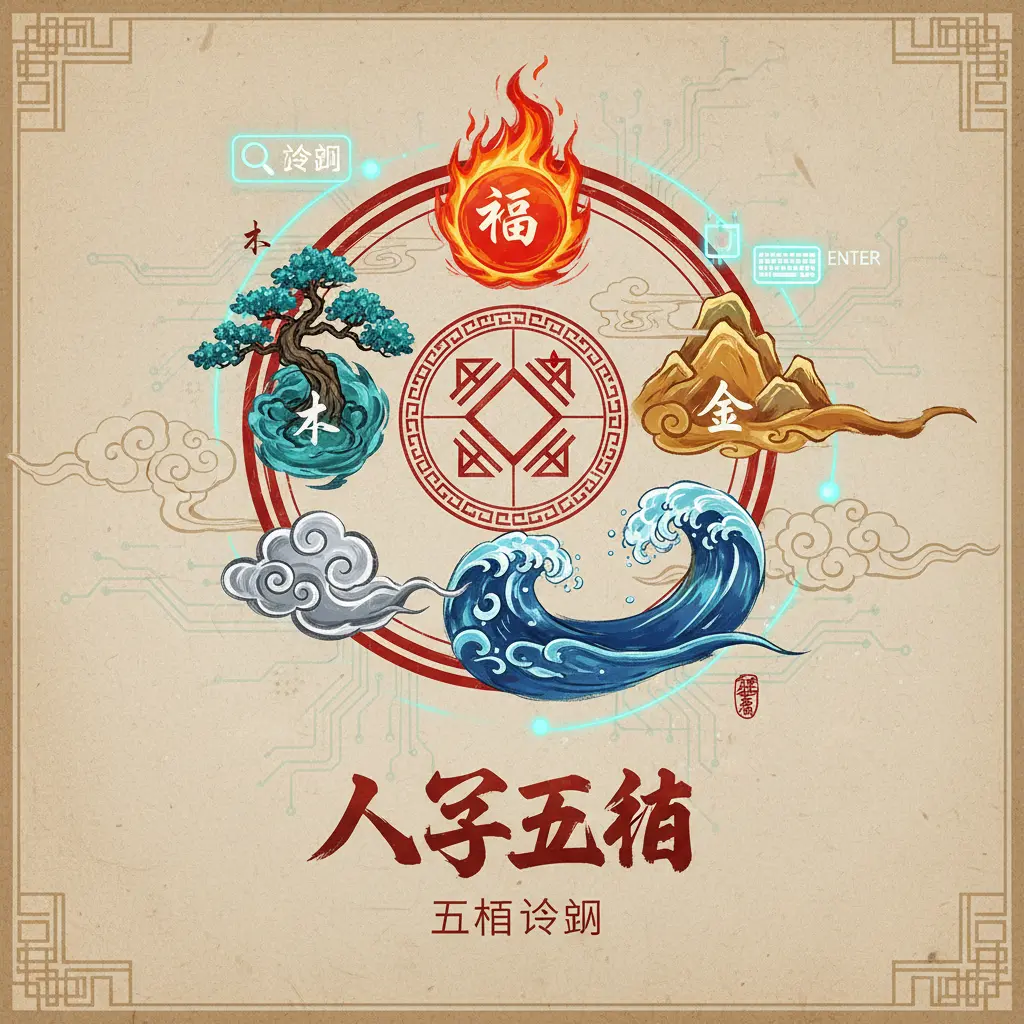 五行查詢 - 八字五行